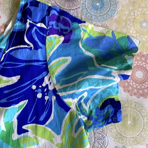 Hilo Hattie Vintage Shortsleeved Hawaiian Floral Dress - Picture 3 of 6